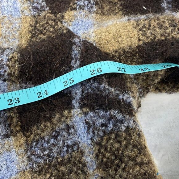 Madewell Devon Plaid Wool Blend Coat Forage Size 3X Plus Heavyweight - Picture 7 of 8